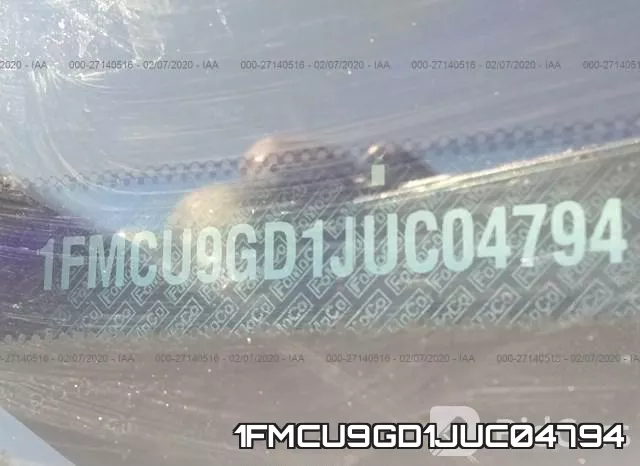 1FMCU9GD1JUC04794 фото 10