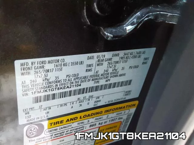 1FMJK1GT8KEA21104 фото 2