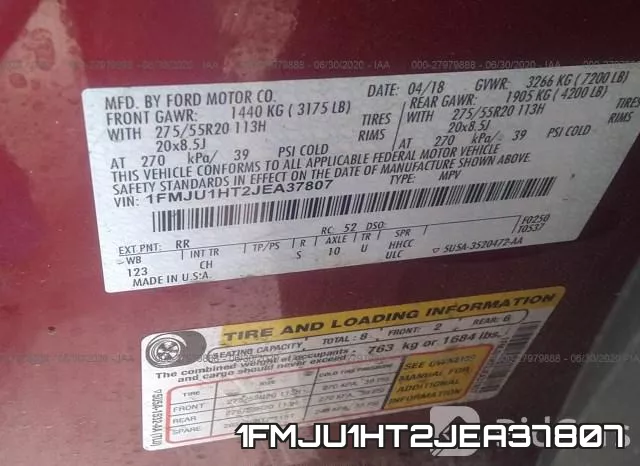 1FMJU1HT2JEA37807 фото 10