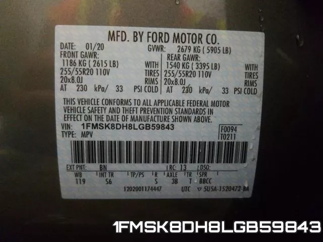 1FMSK8DH8LGB59843 фото 2