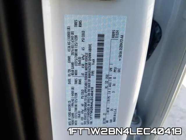 1FT7W2BN4LEC40418 фото 2