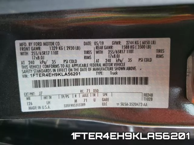 1FTER4EH9KLA56201 фото 2