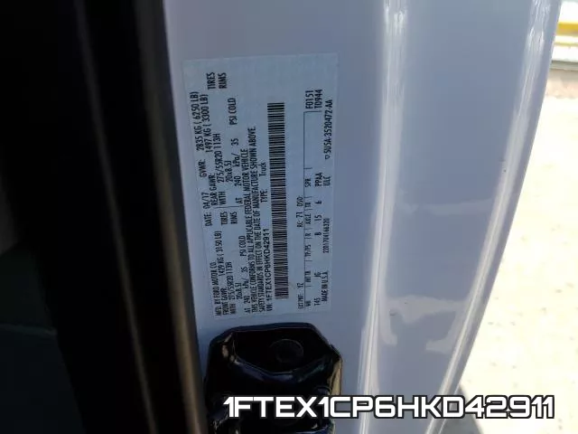 1FTEX1CP6HKD42911 фото 2