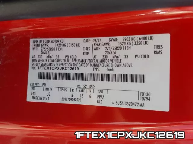 1FTEX1CPXJKC12619 фото 2