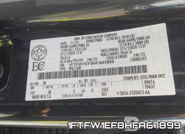 1FTFW1EF8HFA67899 фото 10