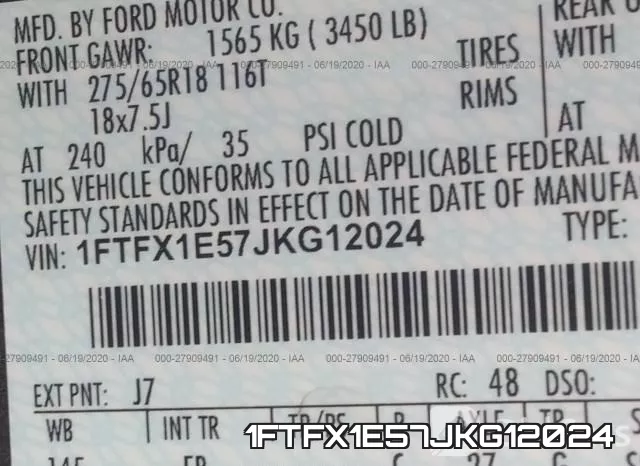 1FTFX1E57JKG12024 фото 10