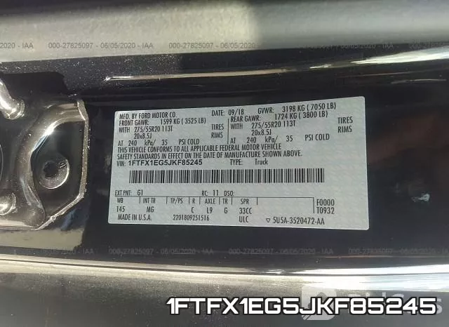 1FTFX1EG5JKF85245 фото 10