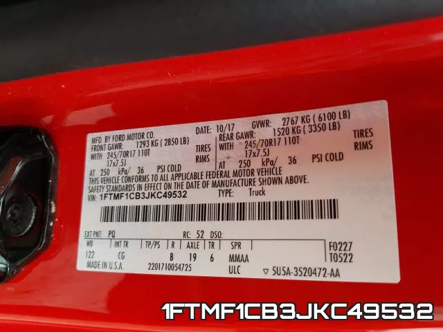 1FTMF1CB3JKC49532 фото 2