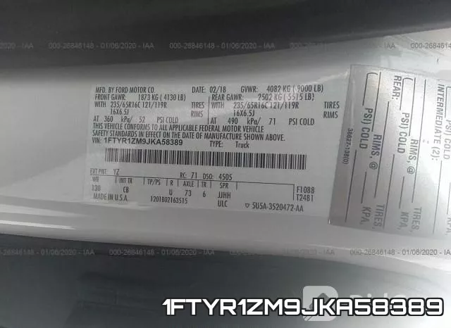 1FTYR1ZM9JKA58389 фото 10