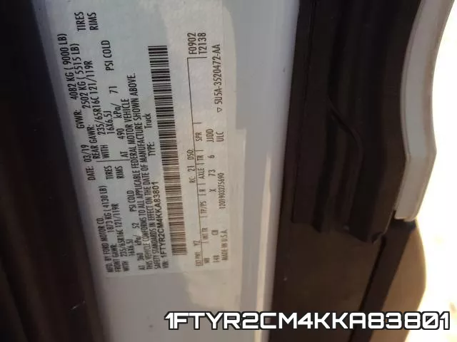 1FTYR2CM4KKA83801 фото 2