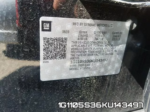 1G1105S36KU143497 фото 2