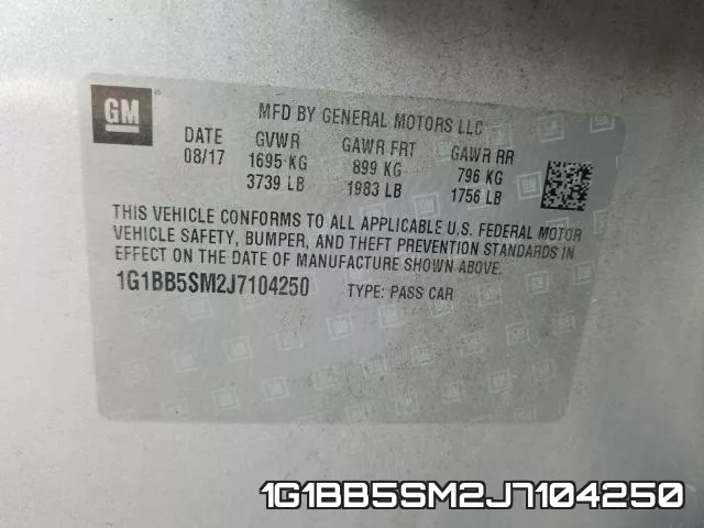 1G1BB5SM2J7104250 фото 2