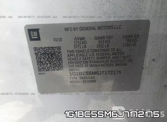 1G1BC5SM6J7172175 фото 10