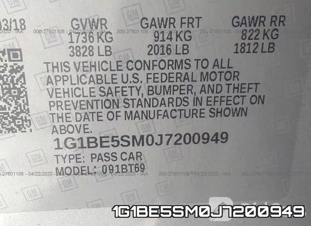 1G1BE5SM0J7200949 фото 10
