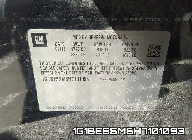 1G1BE5SM6H7101093 фото 10