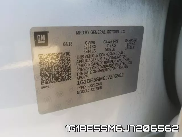 1G1BE5SM6J7206562 фото 2