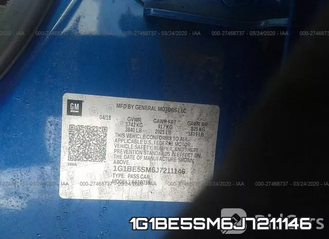 1G1BE5SM6J7211146 фото 10