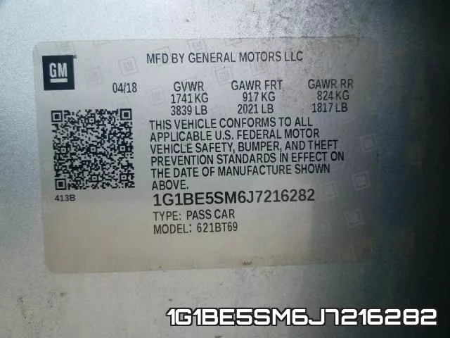 1G1BE5SM6J7216282 фото 2