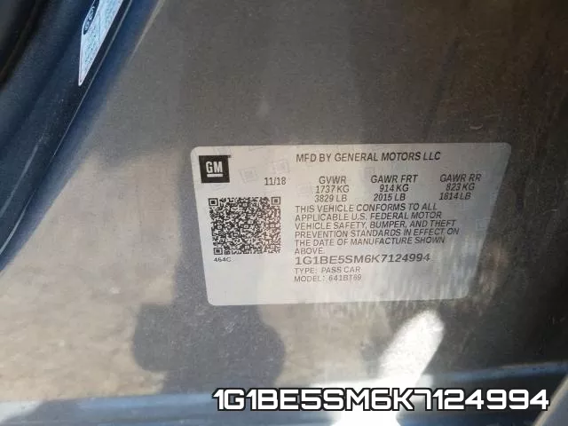 1G1BE5SM6K7124994 фото 2
