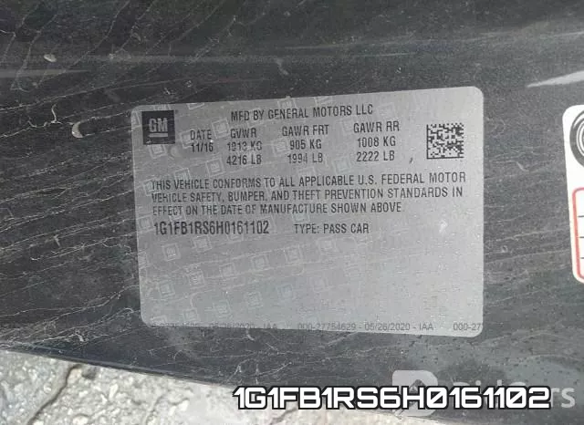 1G1FB1RS6H0161102 фото 10