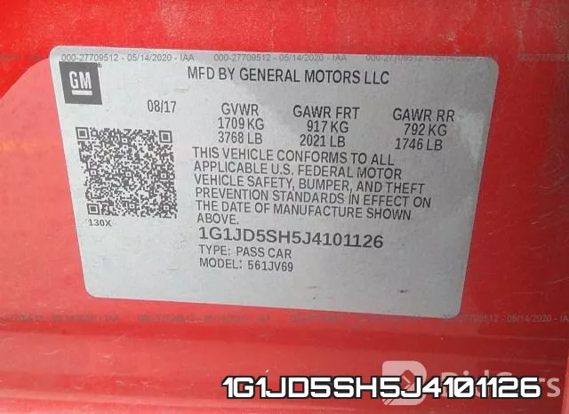 1G1JD5SH5J4101126 фото 10