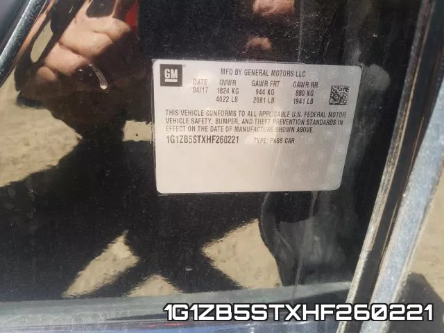 1G1ZB5STXHF260221 фото 2