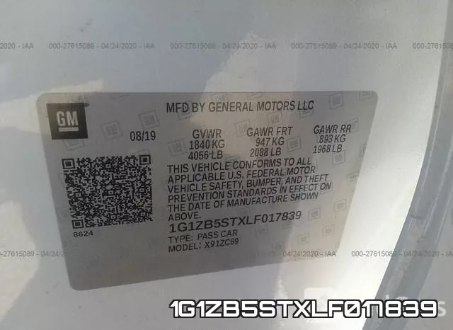 1G1ZB5STXLF017839 фото 10