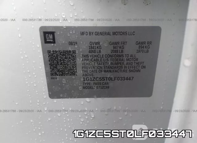 1G1ZC5ST0LF033447 фото 10