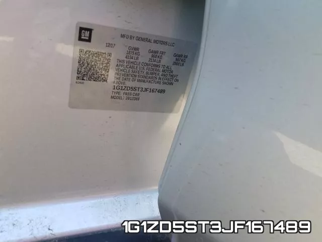 1G1ZD5ST3JF167489 фото 2
