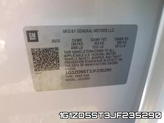 1G1ZD5ST3JF235290 фото 2