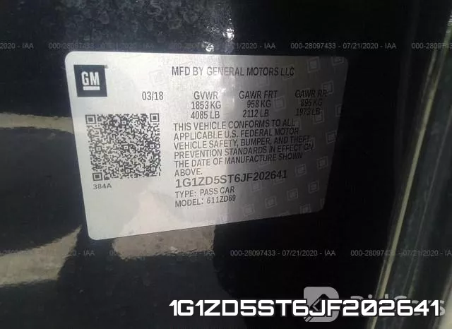 1G1ZD5ST6JF202641 фото 10