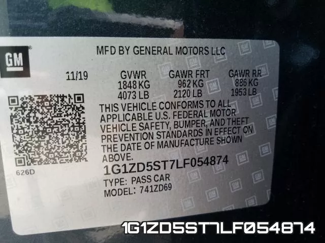 1G1ZD5ST7LF054874 фото 2