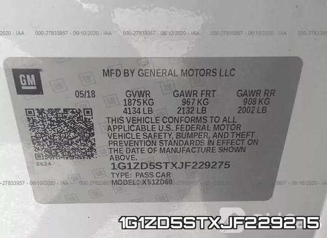1G1ZD5STXJF229275 фото 10