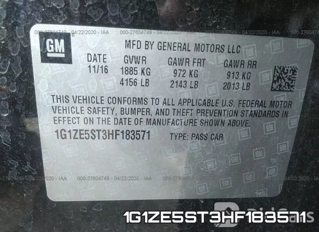 1G1ZE5ST3HF183571 фото 10