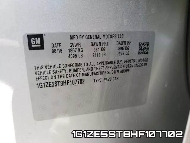 1G1ZE5ST8HF107702 фото 2