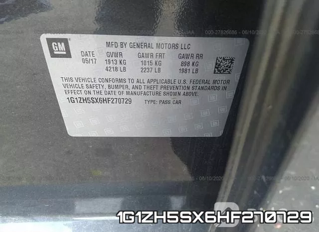 1G1ZH5SX6HF270729 фото 10