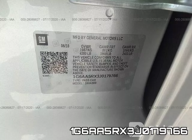 1G6AA5RX3J0179766 фото 10