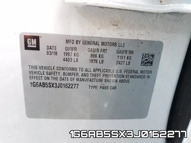 1G6AB5SX3J0162277 фото 2
