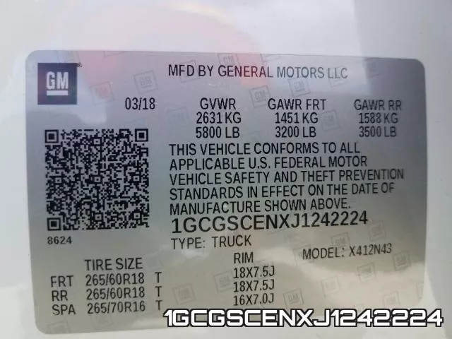 1GCGSCENXJ1242224 фото 2