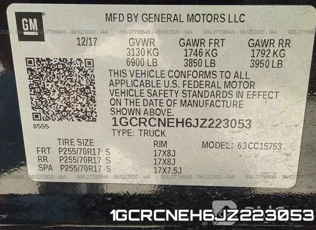 1GCRCNEH6JZ223053 фото 10