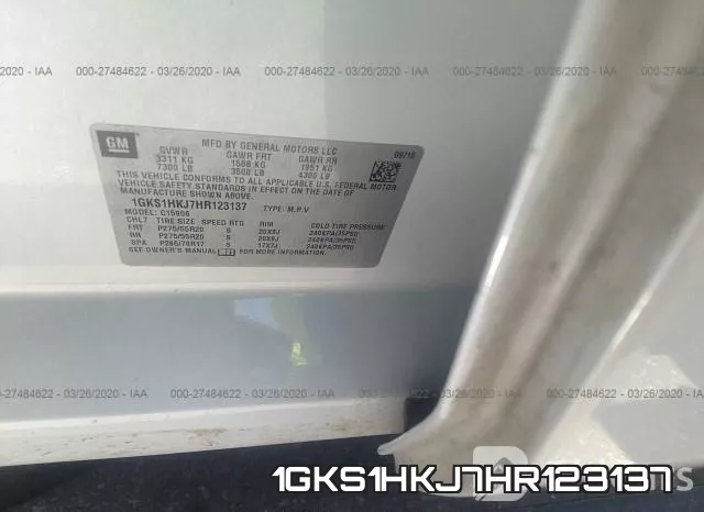 1GKS1HKJ7HR123137 фото 10