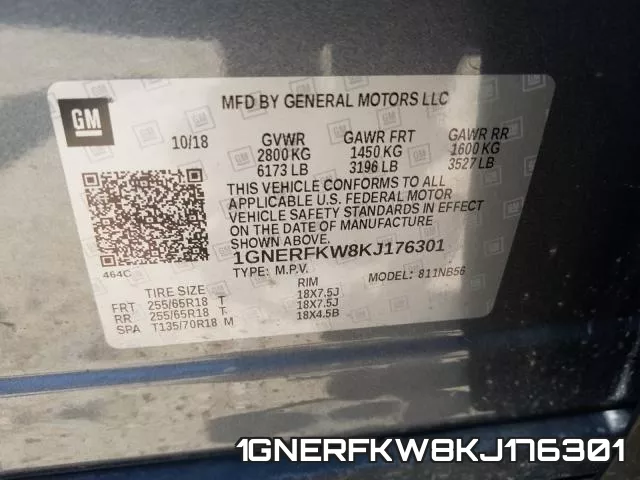 1GNERFKW8KJ176301 фото 2