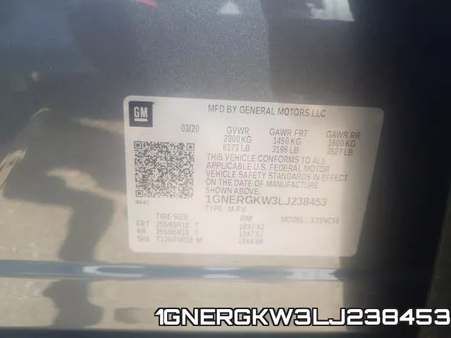 1GNERGKW3LJ238453 фото 2