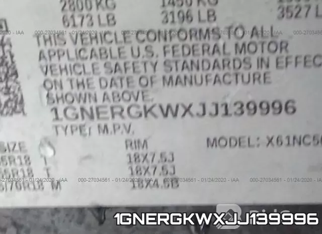 1GNERGKWXJJ139996 фото 10