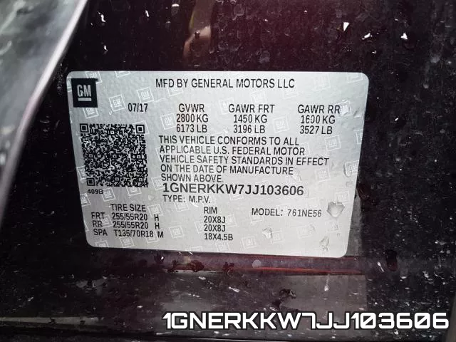 1GNERKKW7JJ103606 фото 2