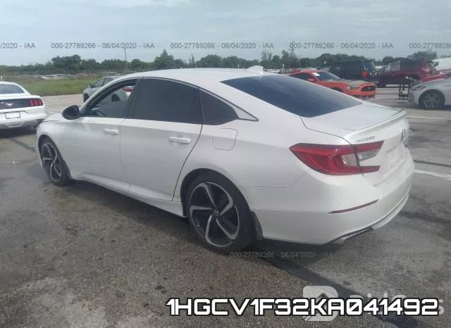 1HGCV1F32KA041492 фото 4