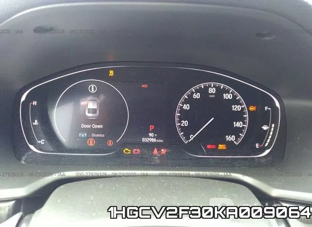1HGCV2F30KA009064 фото 8