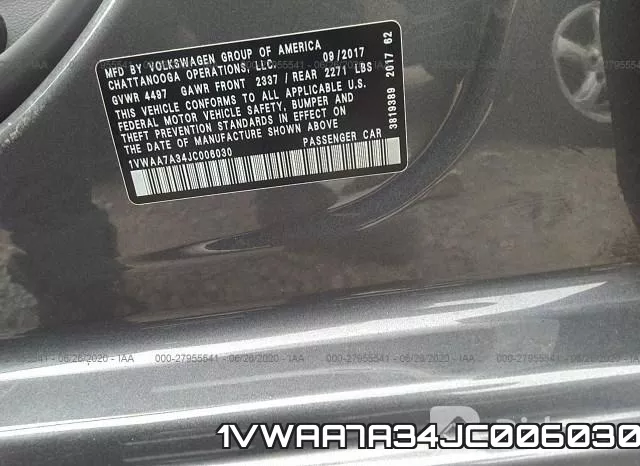 1VWAA7A34JC006030 фото 10