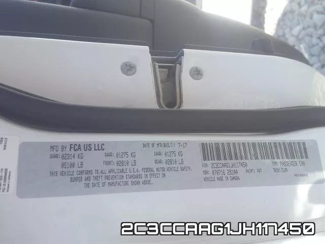 2C3CCAAG1JH117450 фото 2