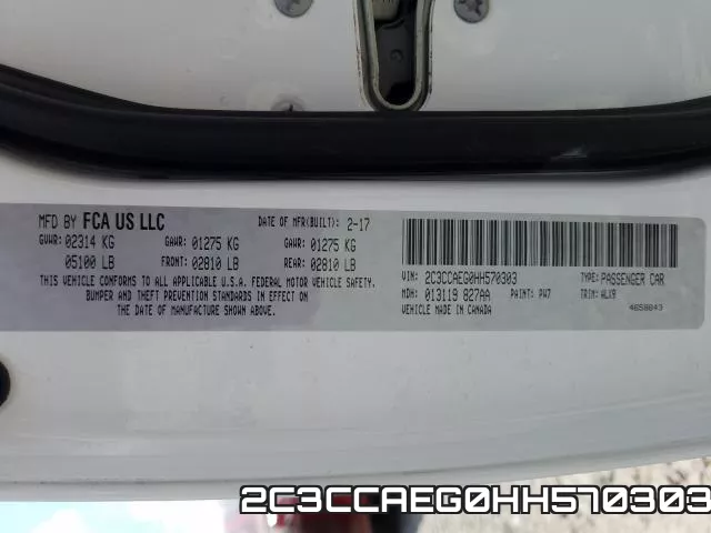 2C3CCAEG0HH570303 фото 2
